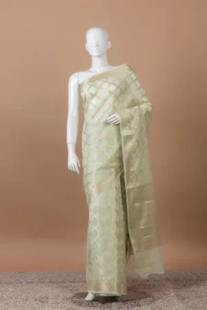 Kanak Banarasi Kota Silk - fern green